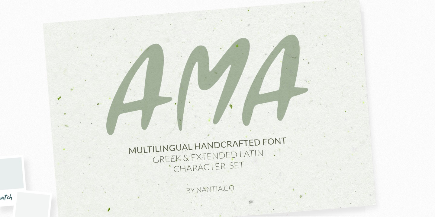 AMA Font preview
